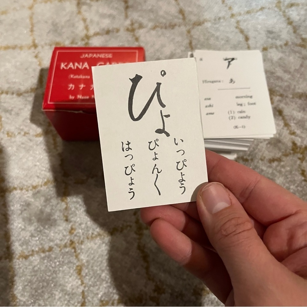 Vintage Japanese Kana Cards Naoa Nuganuma Original Box - Picture 2 of 3